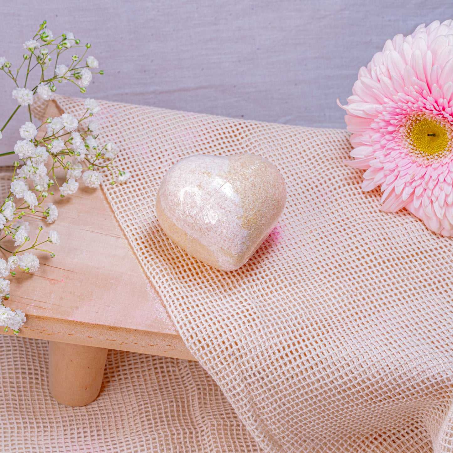 Bombe de Bain Cœur - Vanille