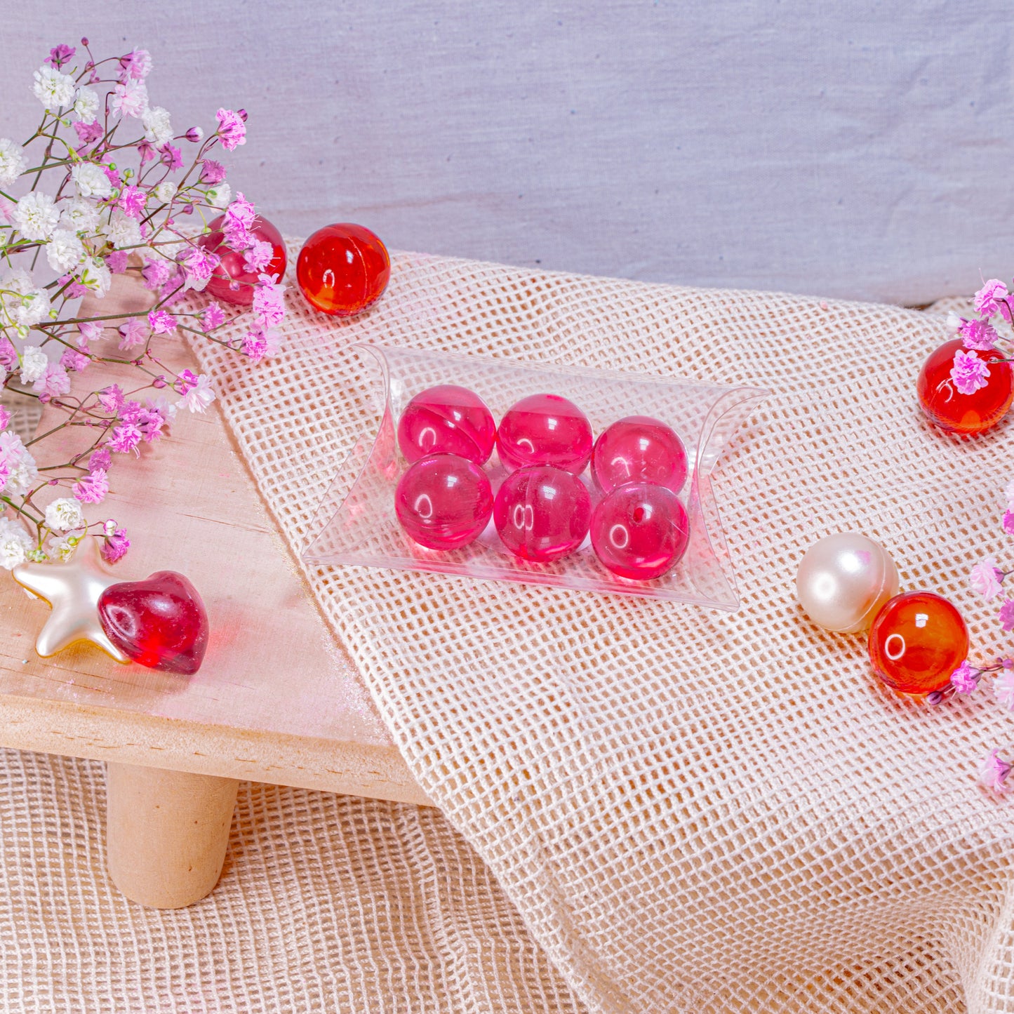 Coffret 6 Perles de bain - Passion