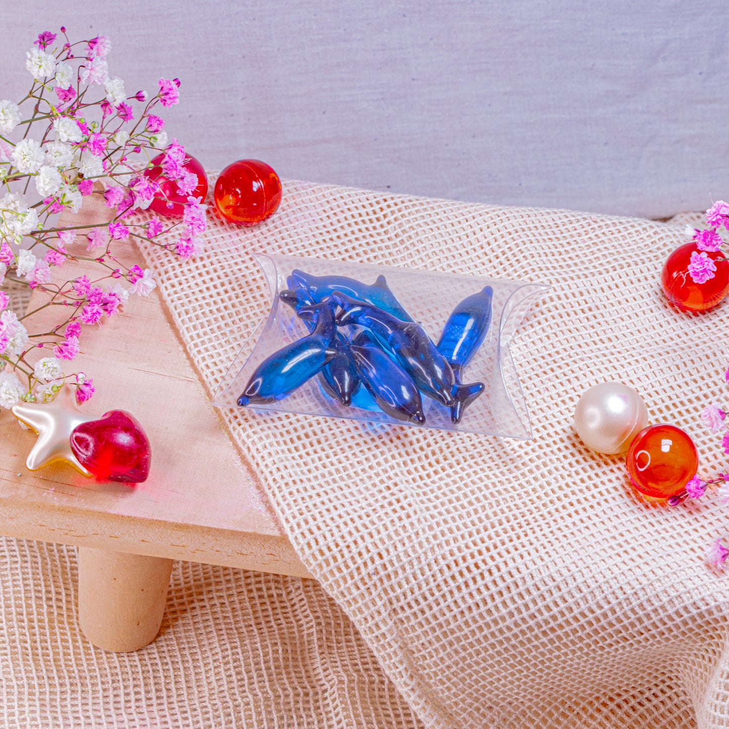 Coffret 6 Perles de bain - Dauphin Marine