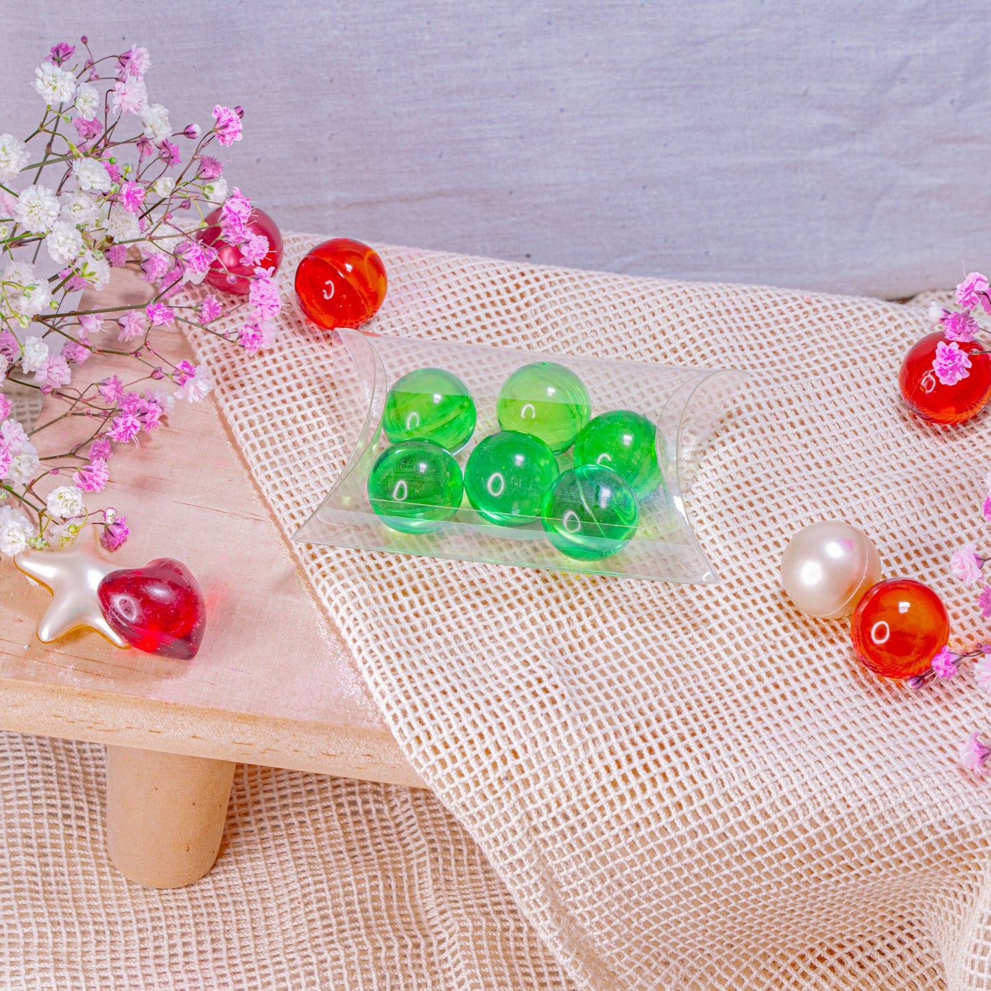 Coffret 6 Perles de bain - Pomme