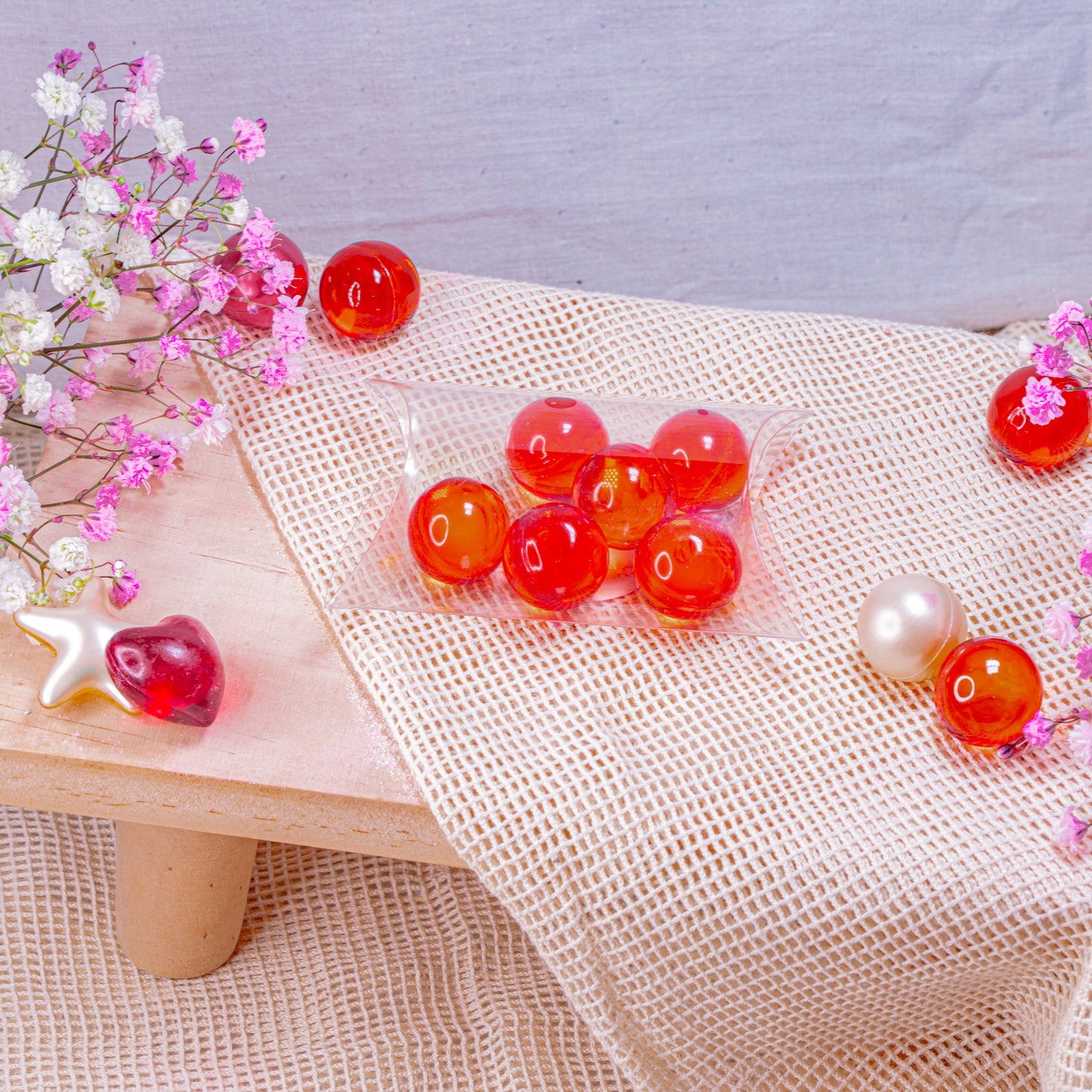 Coffret 6 Perles de bain - Abricot